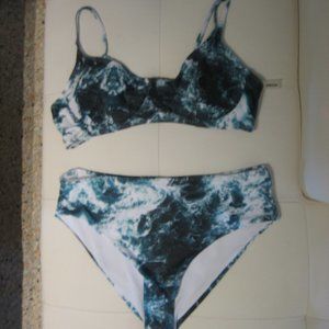 SHE IN brand Ocean Waves Bathing Suit, XL Ladies